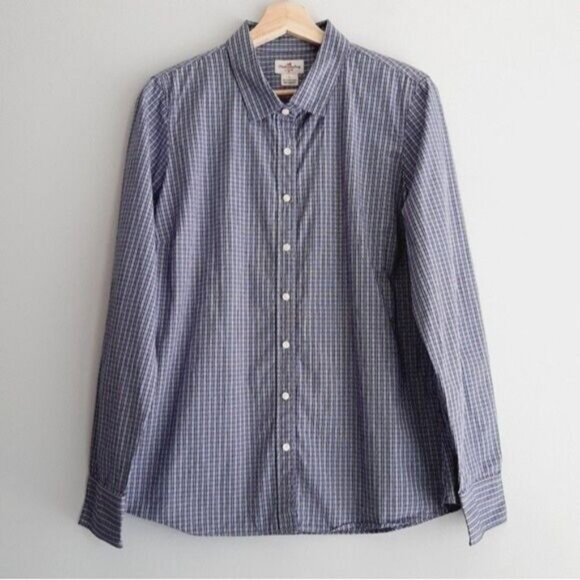 J. CREW x Haberdashery Button Down Dress Shirt Plaid Mens Sz L - Picture 2 of 7